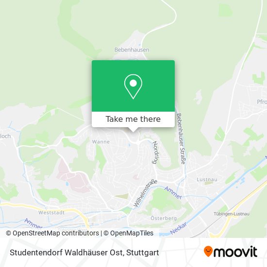 Studentendorf Waldhäuser Ost map