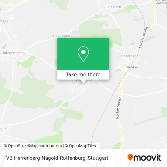 VB Herrenberg-Nagold-Rottenburg map