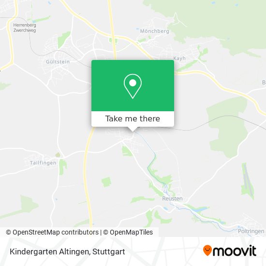 Kindergarten Altingen map