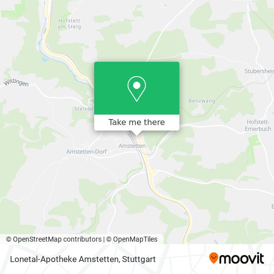 Lonetal-Apotheke Amstetten map