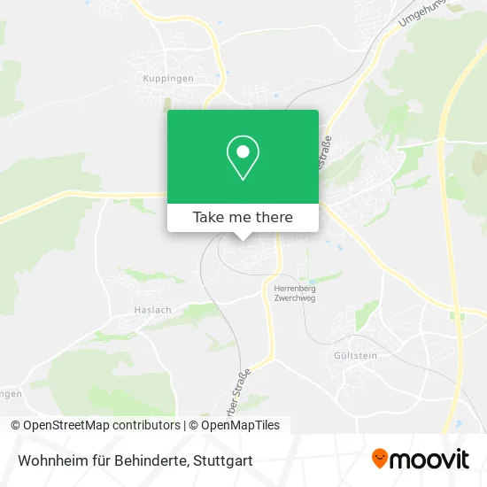 Карта Wohnheim für Behinderte