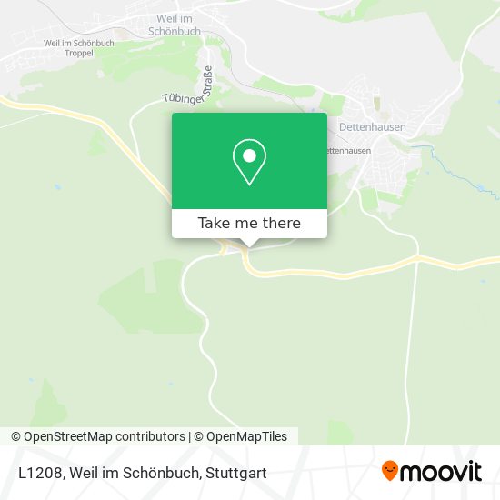 L1208, Weil im Schönbuch map
