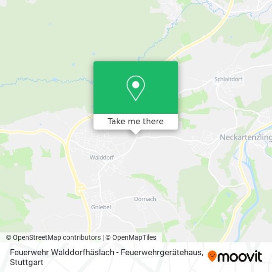 Feuerwehr Walddorfhäslach - Feuerwehrgerätehaus map