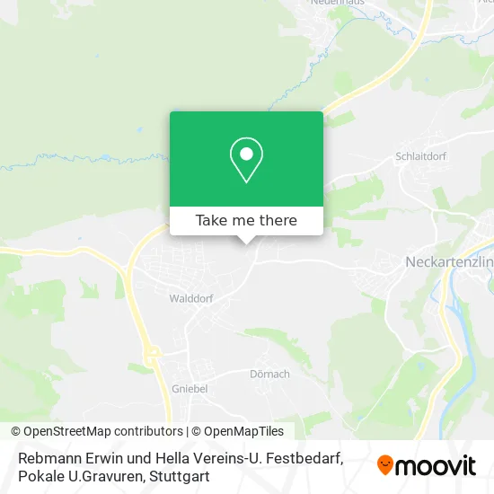 Карта Rebmann Erwin und Hella Vereins-U. Festbedarf, Pokale U.Gravuren