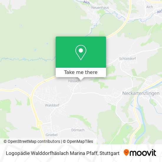 Logopädie Walddorfhäslach Marina Pfaff map