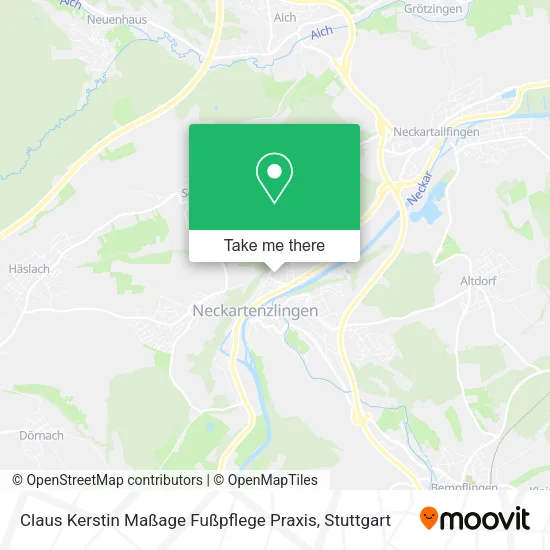 Claus Kerstin Maßage Fußpflege Praxis map