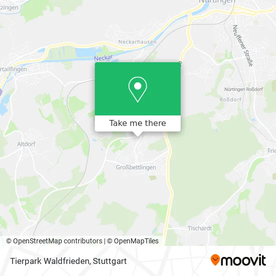 Карта Tierpark Waldfrieden