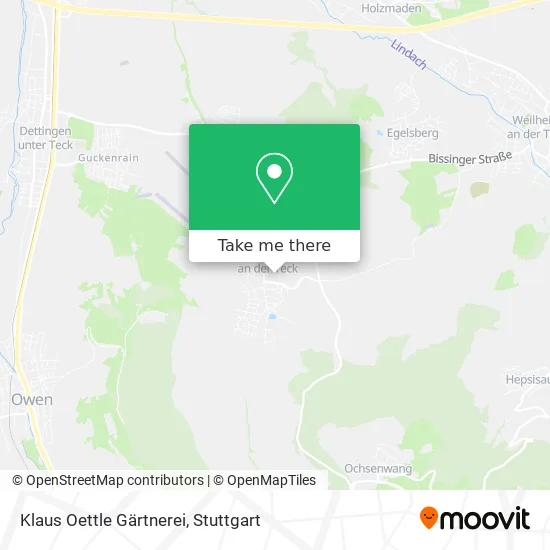 Klaus Oettle Gärtnerei map