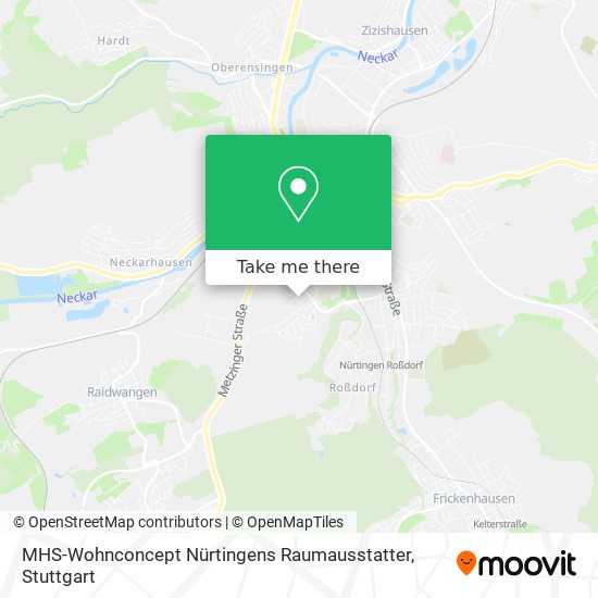 MHS-Wohnconcept Nürtingens Raumausstatter map