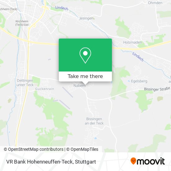 VR Bank Hohenneuffen-Teck map