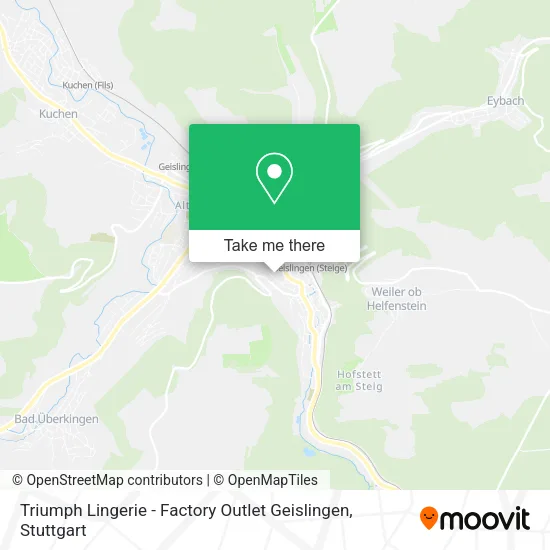 Карта Triumph Lingerie - Factory Outlet Geislingen