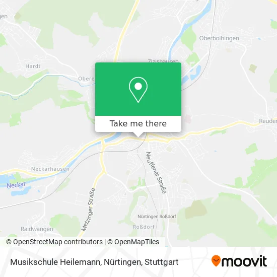 Карта Musikschule Heilemann, Nürtingen