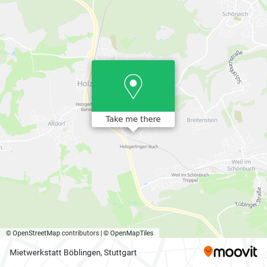 Mietwerkstatt Böblingen map