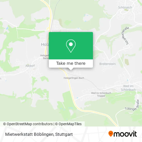 Карта Mietwerkstatt Böblingen