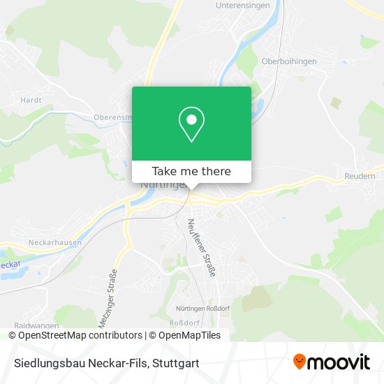 Siedlungsbau Neckar-Fils map
