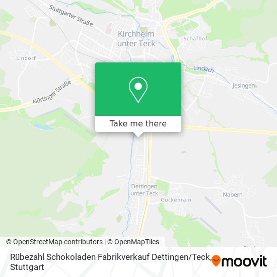 Rübezahl Schokoladen Fabrikverkauf Dettingen / Teck map