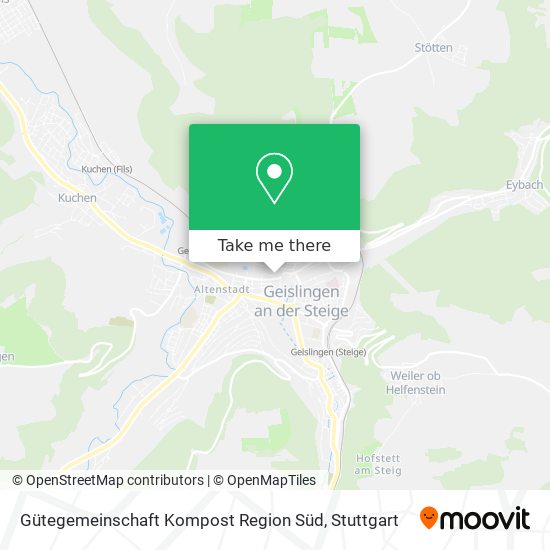 Gütegemeinschaft Kompost Region Süd map