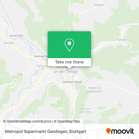Metropol Supermarkt Geislingen map