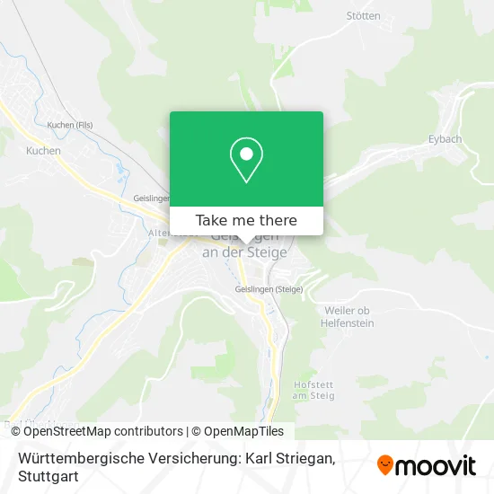 Карта Württembergische Versicherung: Karl Striegan