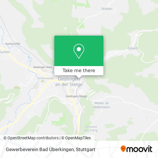 Gewerbeverein Bad Überkingen map