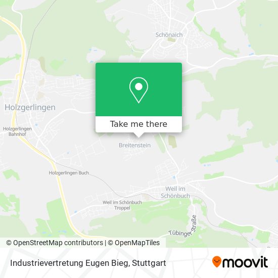Industrievertretung Eugen Bieg map
