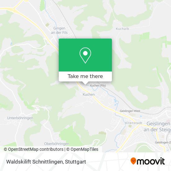 Waldskilift Schnittlingen map