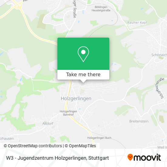 Карта W3 - Jugendzentrum Holzgerlingen