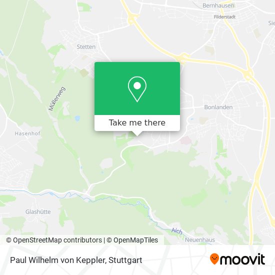 Paul Wilhelm von Keppler map
