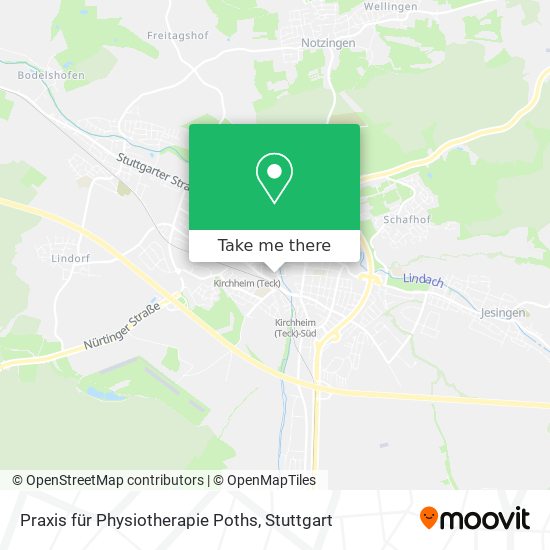 Praxis für Physiotherapie Poths map