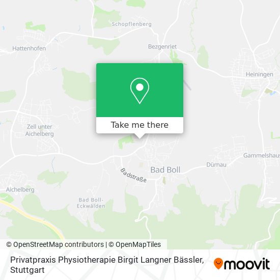 Privatpraxis Physiotherapie Birgit Langner Bässler map
