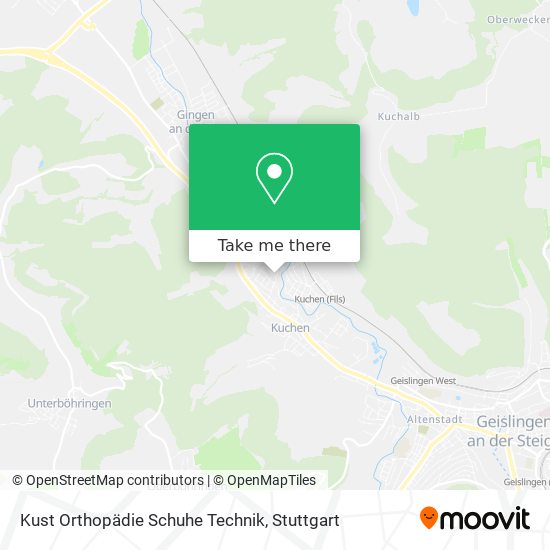 Kust Orthopädie Schuhe Technik map