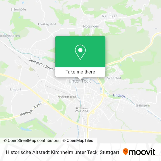 Карта Historische Altstadt Kirchheim unter Teck