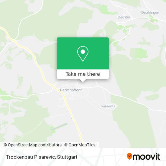 Trockenbau Pisarevic map