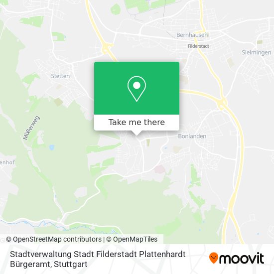 Stadtverwaltung Stadt Filderstadt Plattenhardt Bürgeramt map