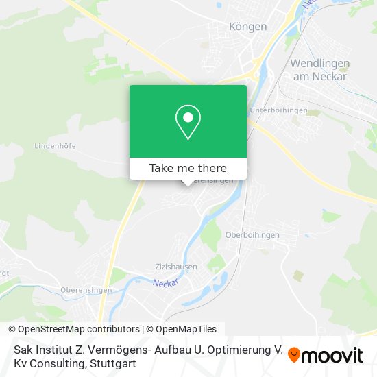 Sak Institut Z. Vermögens- Aufbau U. Optimierung V. Kv Consulting map