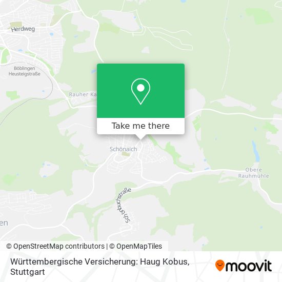 Карта Württembergische Versicherung: Haug Kobus
