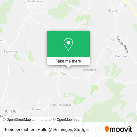 Карта Kleintierzüchter - Halle @ Heiningen