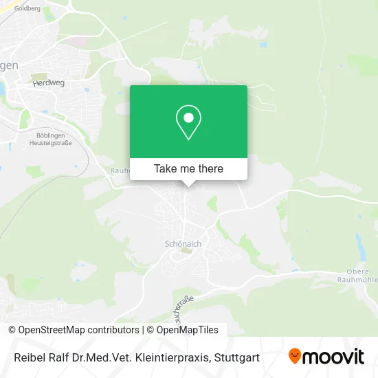 Карта Reibel Ralf Dr.Med.Vet. Kleintierpraxis