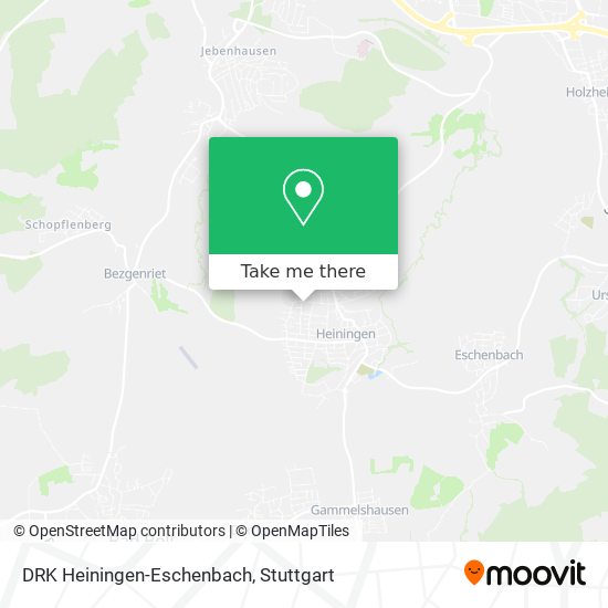 DRK Heiningen-Eschenbach map