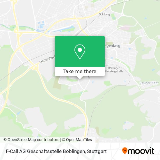 F-Call AG Geschäftsstelle Böblingen map
