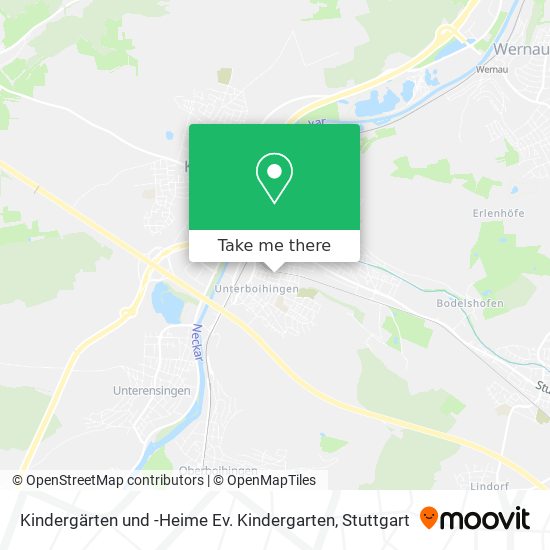 Карта Kindergärten und -Heime Ev. Kindergarten