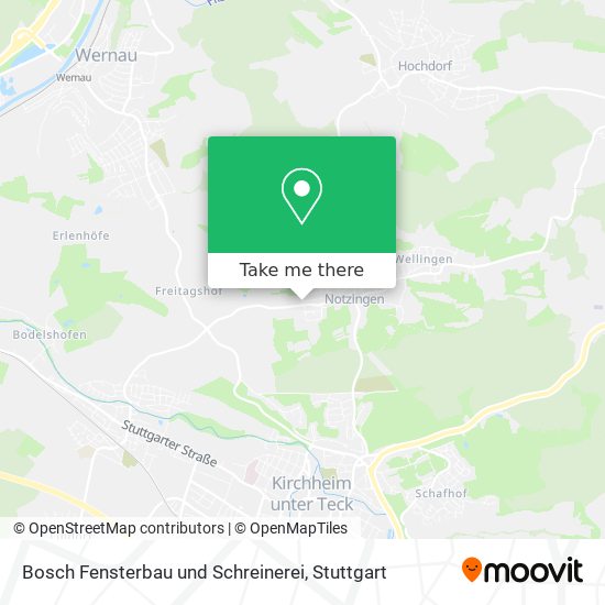 Bosch Fensterbau und Schreinerei map