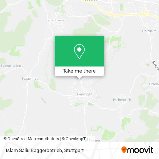 Карта Islam Saliu Baggerbetrieb