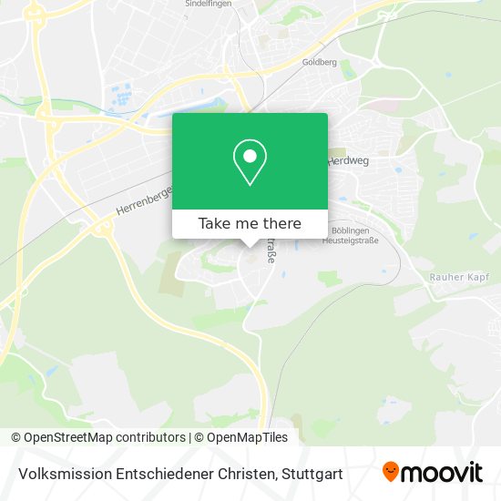 Volksmission Entschiedener Christen map