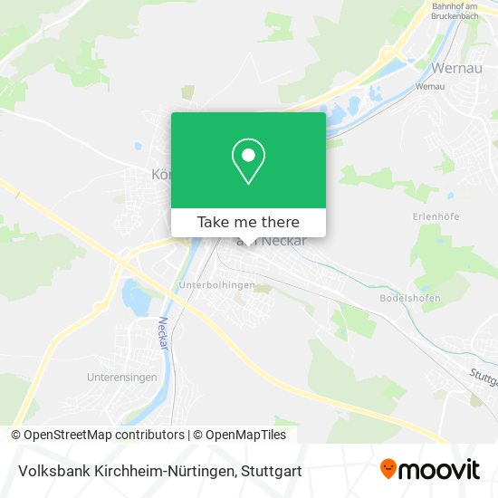 Volksbank Kirchheim-Nürtingen map