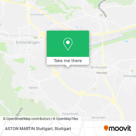 Карта ASTON MARTIN Stuttgart