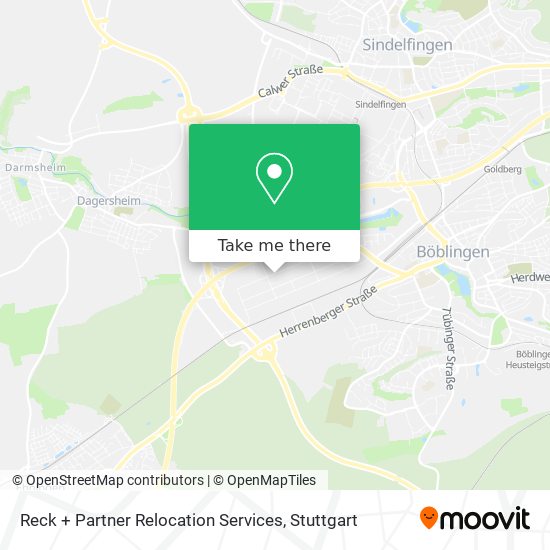 Reck + Partner Relocation Services map
