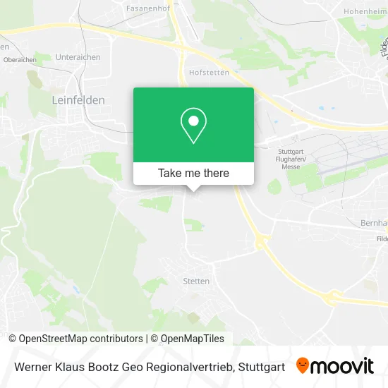 Werner Klaus Bootz Geo Regionalvertrieb map