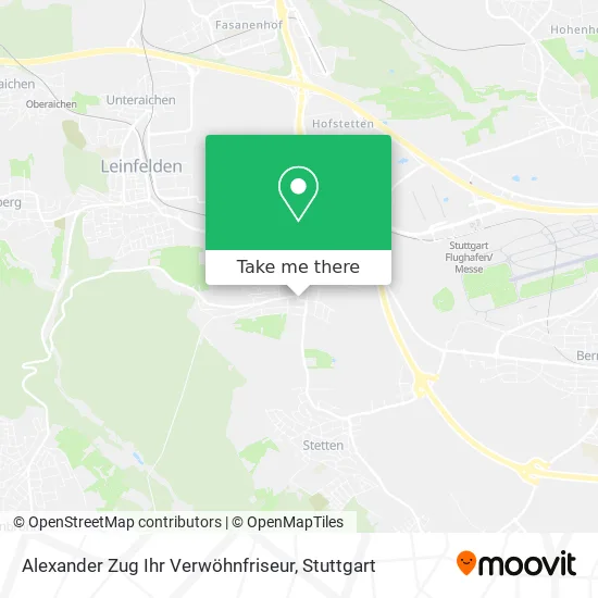 Карта Alexander Zug Ihr Verwöhnfriseur