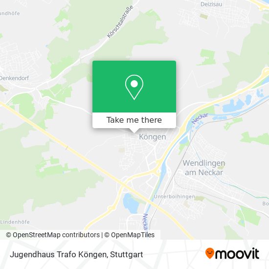 Jugendhaus Trafo Köngen map